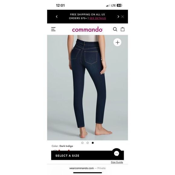 Commando Do It All Denim 5 Pocket Mid-Rise Skinny Jeans NWT!! - Picture 14 of 16